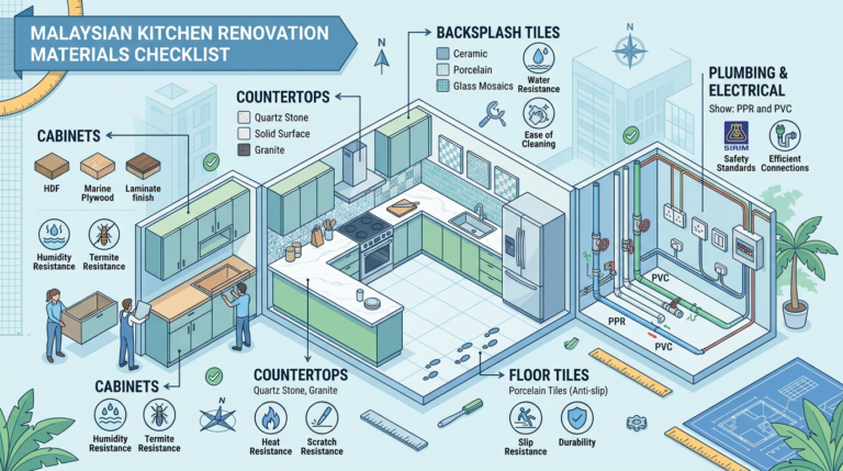 Must-Have Building Materials Checklist for Kitchen Renovation in Malaysia
